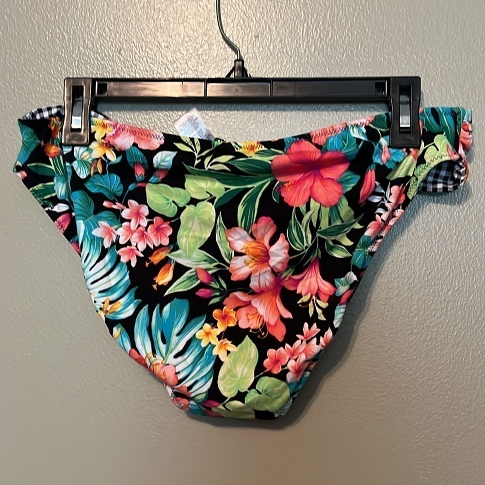 Tommy Bahama bikini bottom reversible women’s size XL, floral multi color - Picture 4 of 11